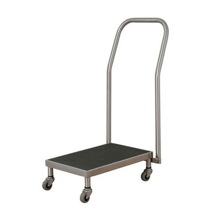 UMF MEDICAL Stainless Steel Foot Stool Transport Cart SS8381
